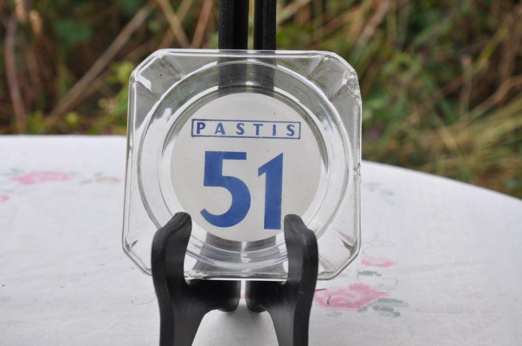 cendrier pastis 51 en verre, Ophalen of Verzenden, Zo goed als nieuw, Asbak