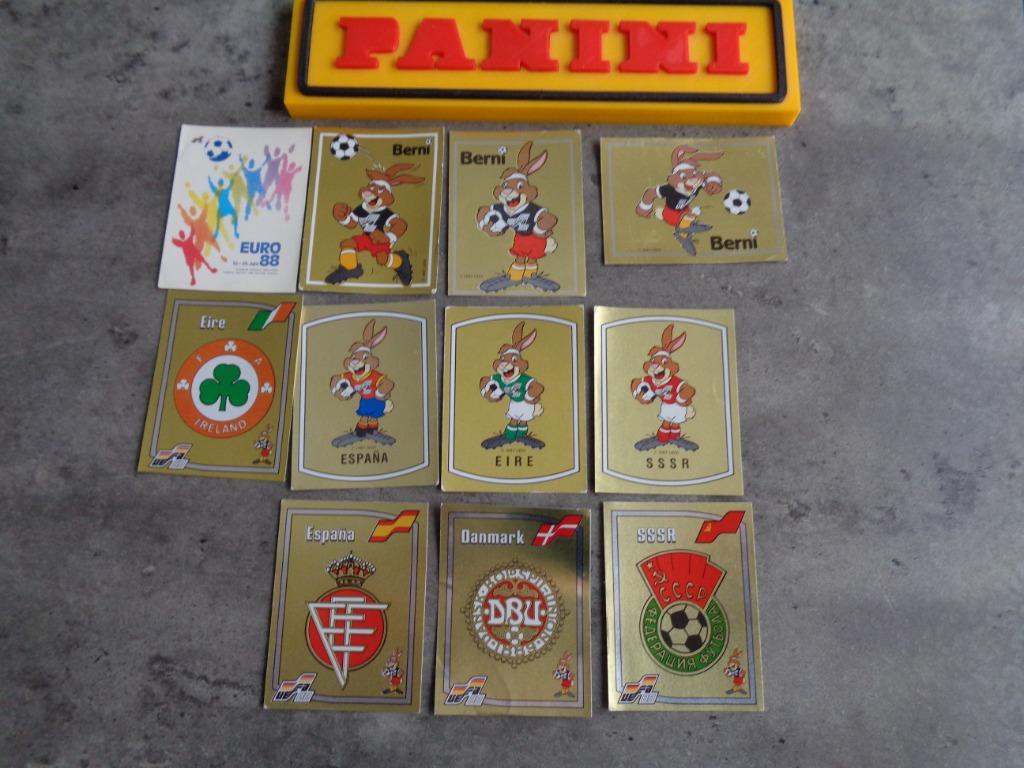 PANINI VOETBAL STICKERS EURO 88 EK EMBLEMEN 11X BADGES nieuw, Ophalen of Verzenden