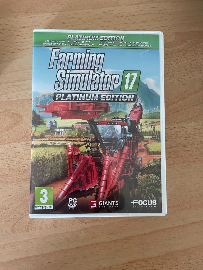 Farming Simulator 17 Platinum Edition (PC), Ophalen of Verzenden, Gebruikt, Simulatie