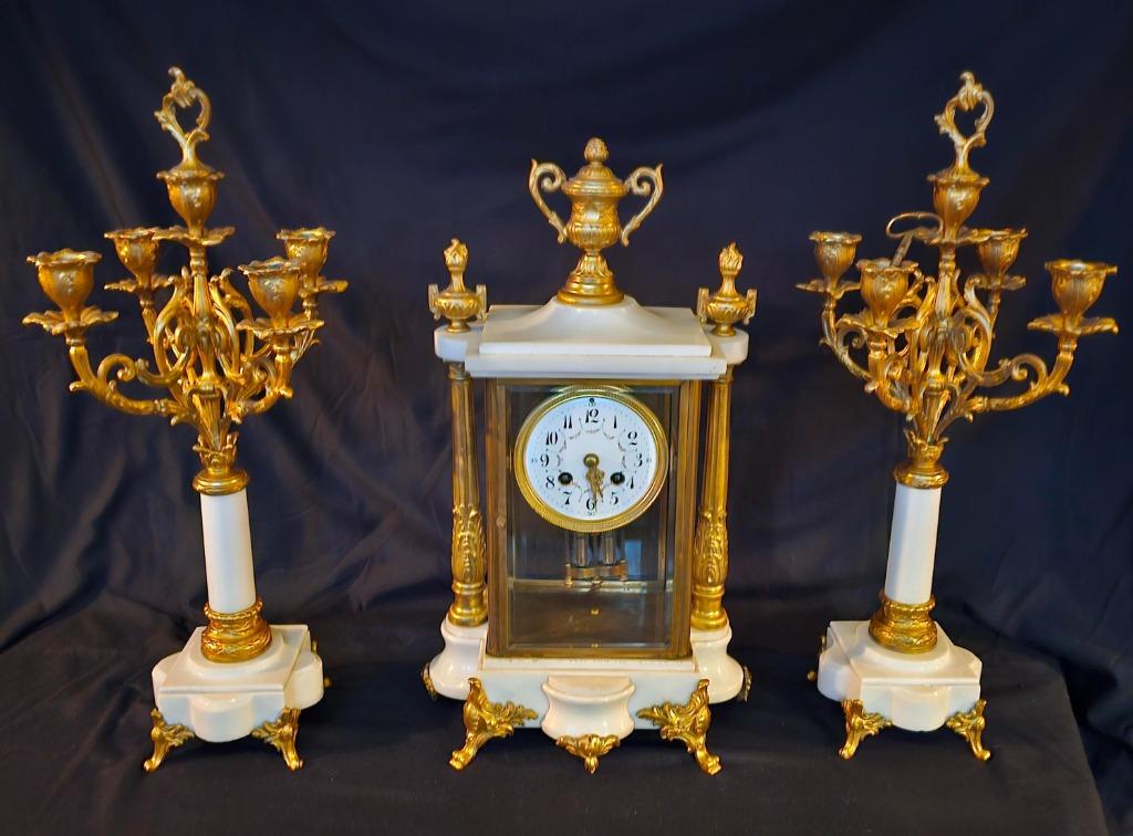 horloge en verre antique, Antiquités & Art, Antiquités | Horloges, Enlèvement