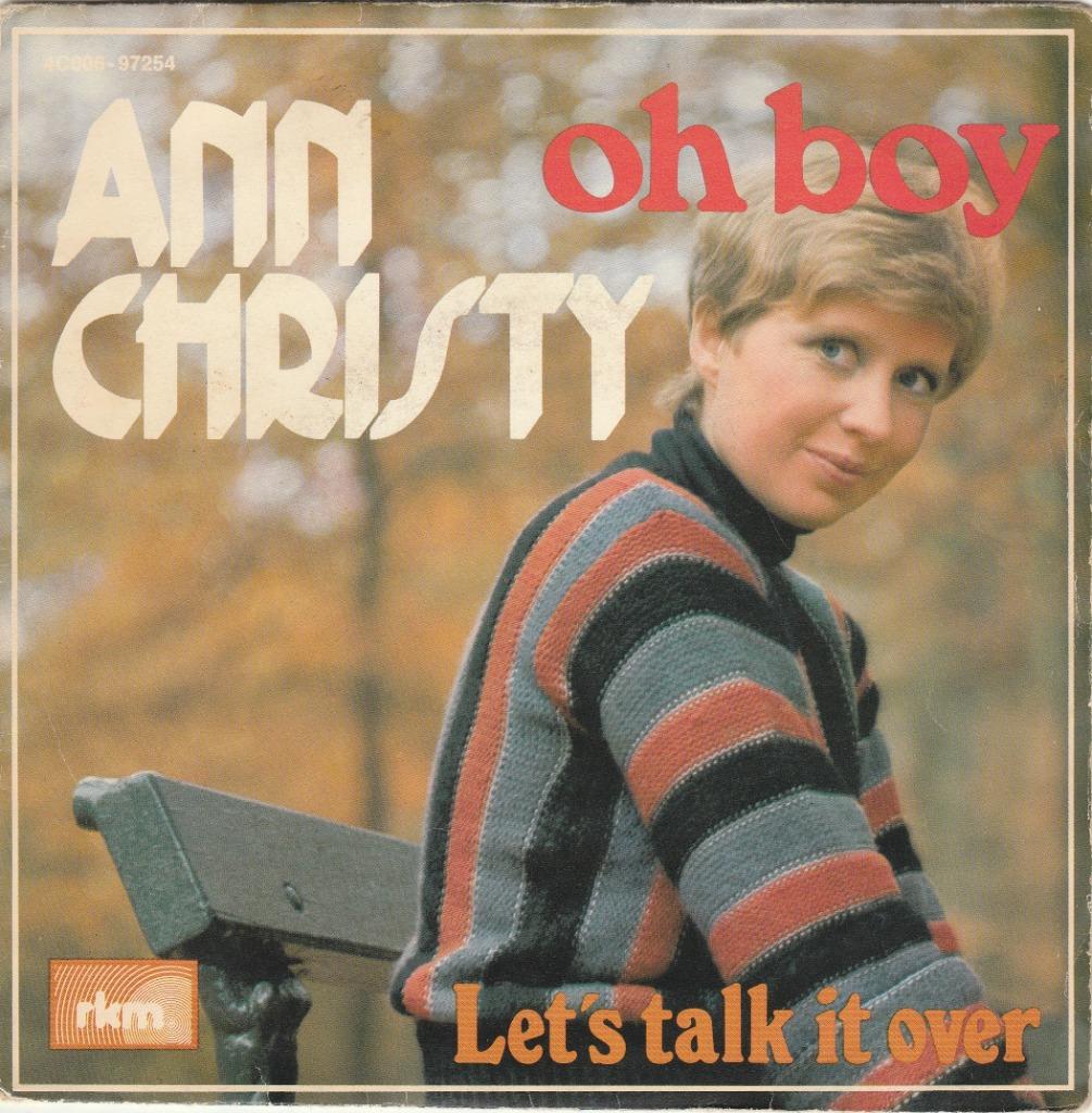45T: Ann Christy: Oh Boy, Cd's en Dvd's, Vinyl | Pop, Gebruikt, Overige formaten, Ophalen of Verzenden