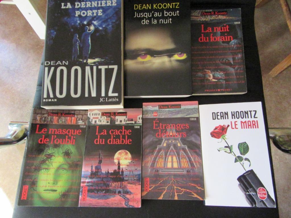 D lot de 7 romans de Kean R Koontz, Ophalen, Gelezen