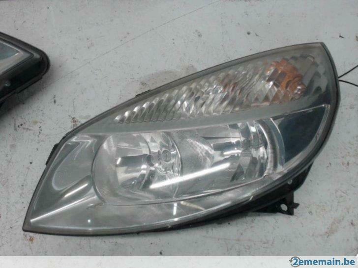 phare  avant  gauche  renault  scenic 2 phase  1, Auto-onderdelen, Verlichting, Renault, Gebruikt