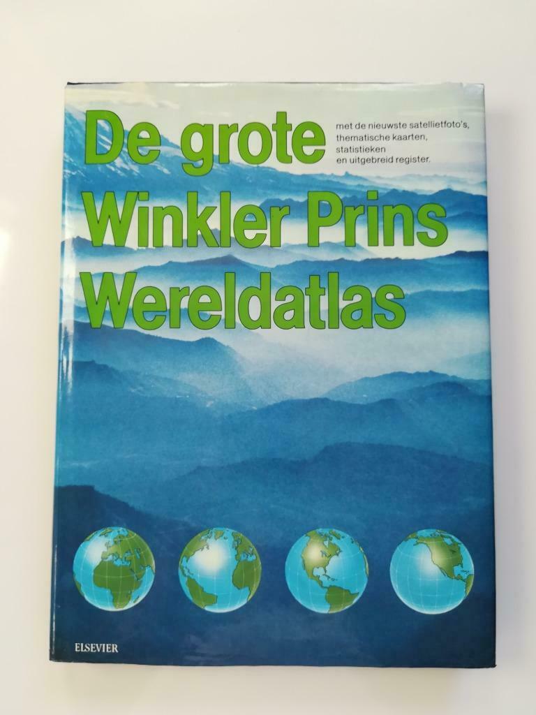 De Grote Winkler Prins Wereldatlas, Overige atlassen, Ophalen of Verzenden, Zo goed als nieuw, 1800 tot 2000