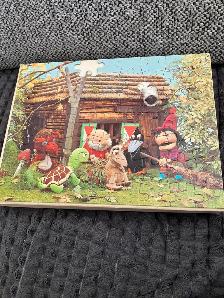 Puzzle vintage Paul le nain des forêts 63 pièces, Enlèvement ou Envoi, Comme neuf