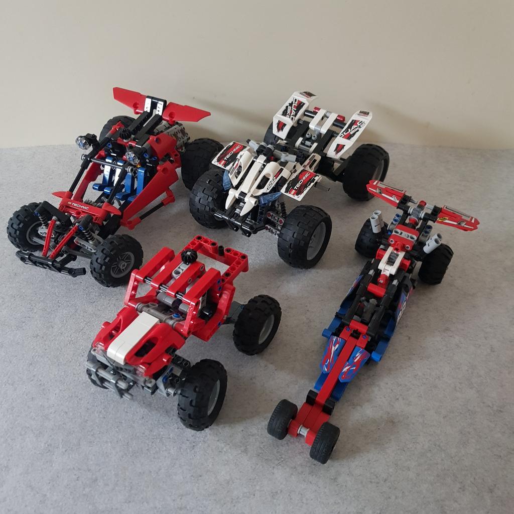 Lego technic, 4 voertuigen en enkele onderdelen, Ophalen of Verzenden, Lego