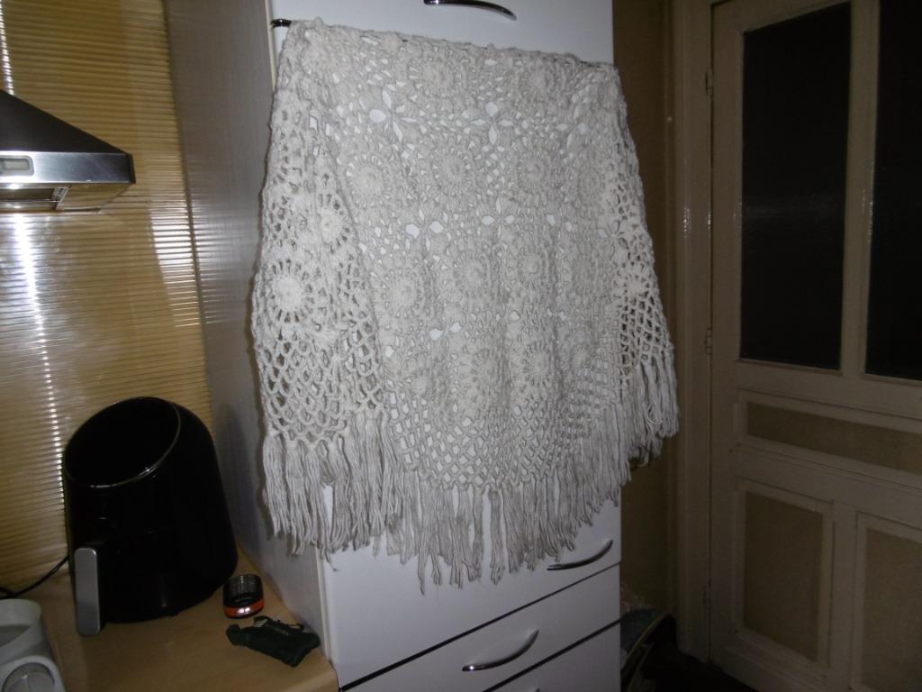 kledij dames sjaal stola wit handwerk 100% acryllic, Kleding | Dames, Mutsen, Sjaals en Handschoenen, Ophalen of Verzenden, Zo goed als nieuw