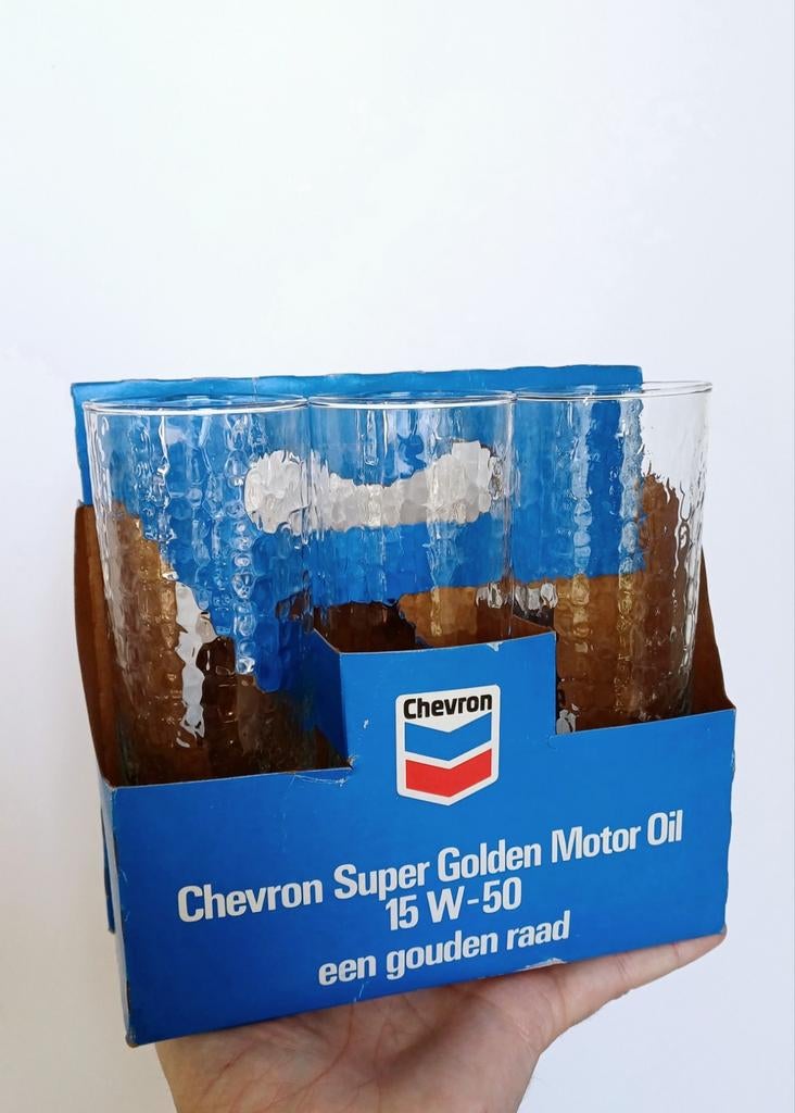 Huile moteur CHEVRON super golden 15w-50, Collections, Enlèvement ou Envoi, Comme neuf