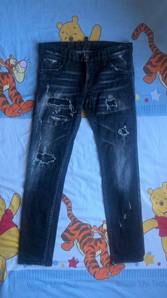 Jeans vieillis Dsquared2 - Taille 46, Vêtements | Hommes, Jeans, W32 (confection 46) ou plus petit, Comme neuf, Noir, Dsquared2