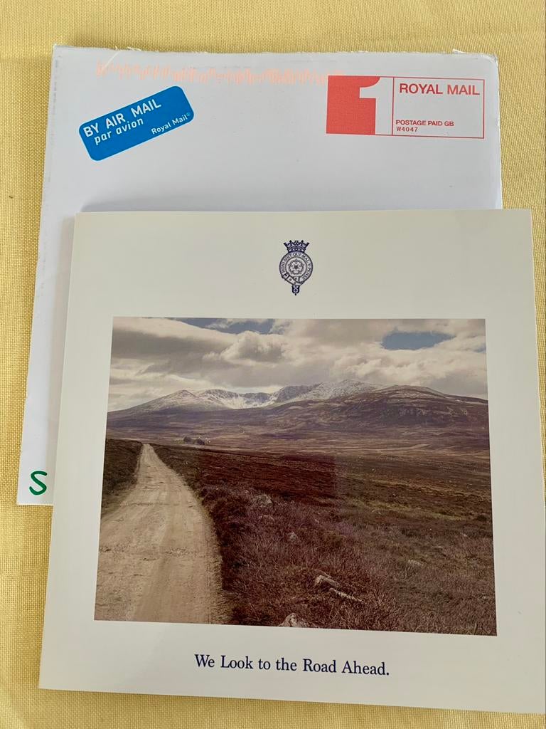 Kerstkaart prins Andrew en Sarah, hertogin van York, Verzamelen, Ophalen of Verzenden, Zo goed als nieuw