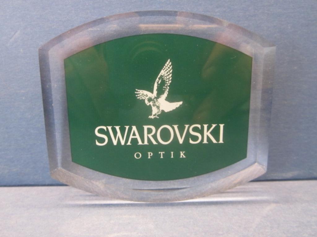 Swarovski Decoratieve display optik, 8cm. Met adelaar logo !, Ophalen of Verzenden, Nieuw, Figuurtje