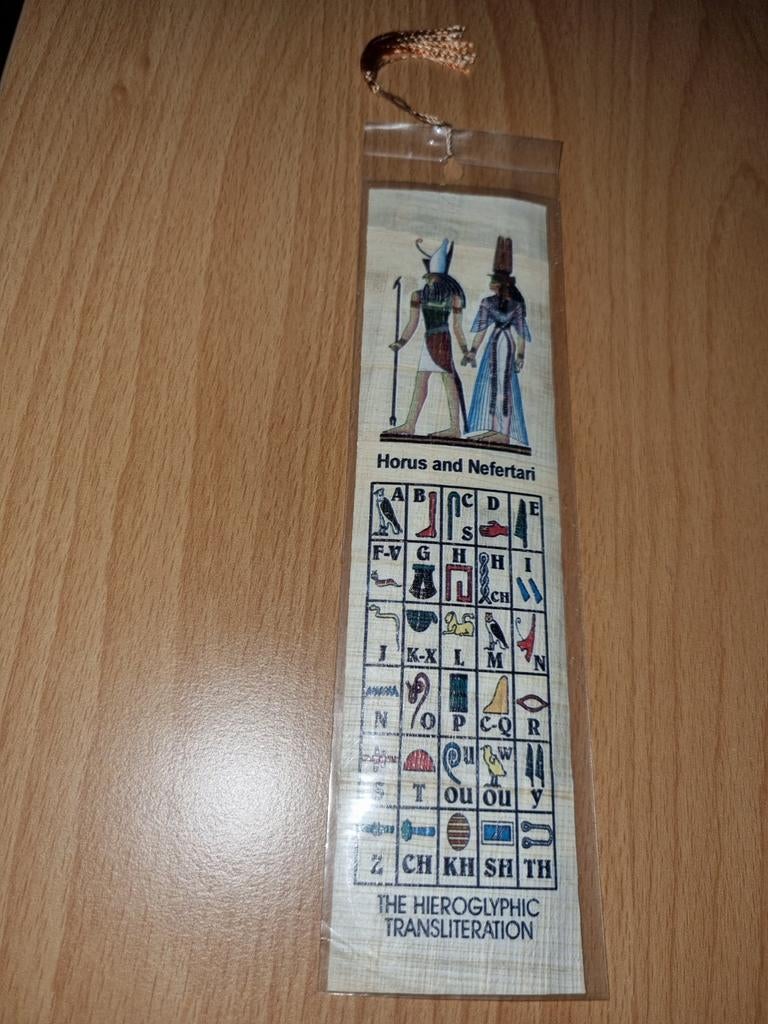Papyrus alfabet boekenlegger in plastic zakje 20 x 5,5 cm, Ophalen of Verzenden, Nieuw, Buitenland