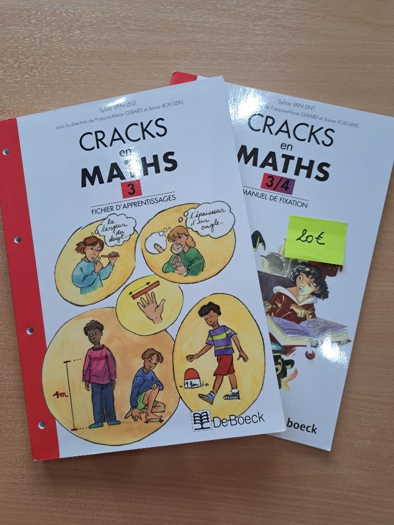 Cracks en maths 3 - Manuel scolaire math, Enlèvement, Neuf, Primaire, Mathématiques A