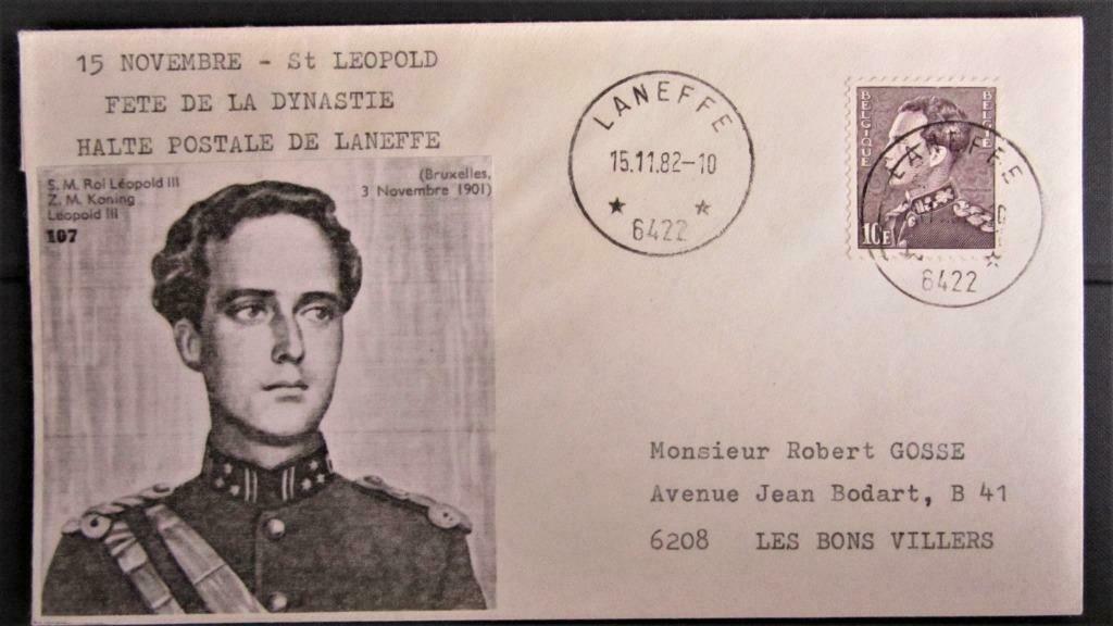 FDC NR.848A- KONING LEOPOLD (ZELDZAME COVER). , Enlèvement ou Envoi, Affranchi, Dynastie