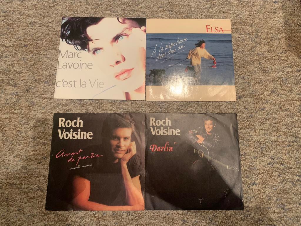 Vinylplaten van Marc Lavoine, Elsa en Rock Voisine 45 toeren, Gebruikt