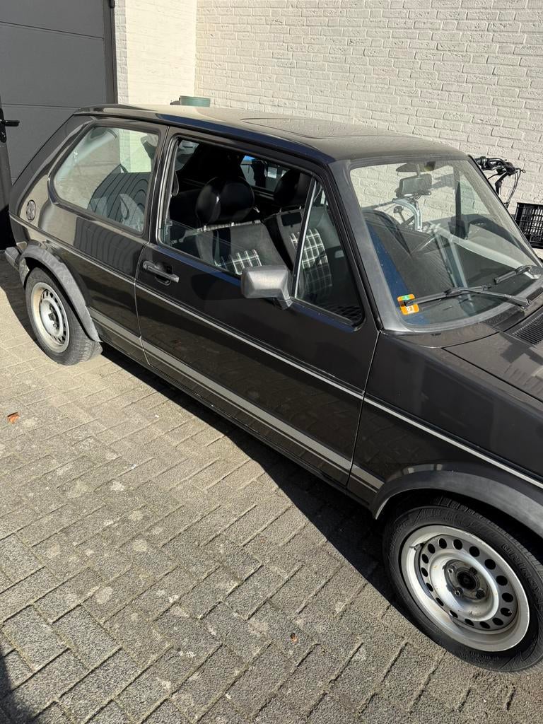 Golf 1 vw mk1 gti 1.8 1983, Voorwielaandrijving, Volkswagen, Leder en Stof, Zwart