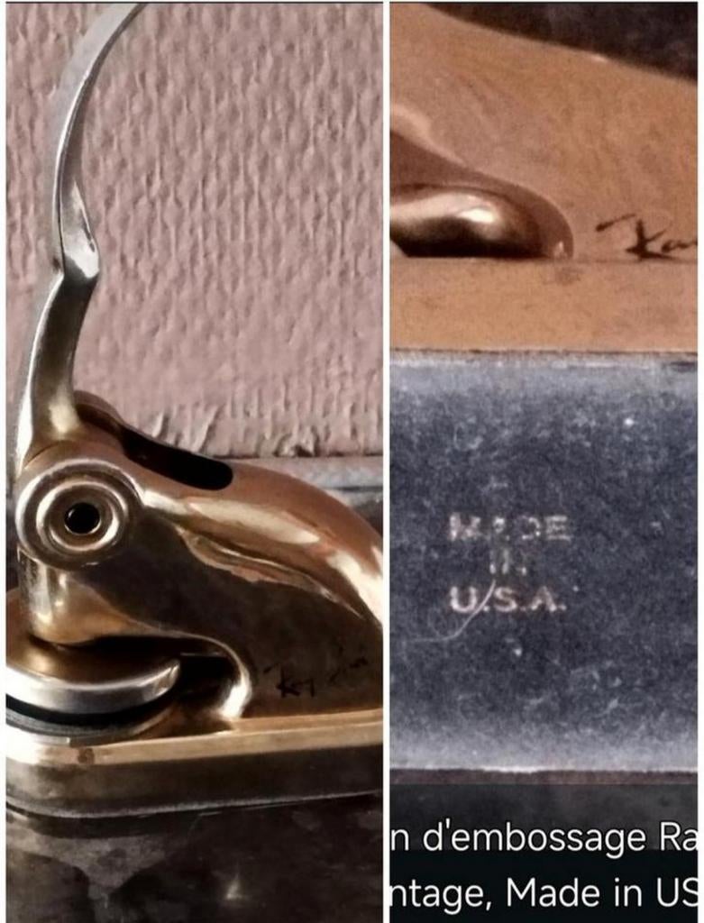 Mon 🥸 RARE ? Tampon 📦 d'embossage VINTAGE USA ? RAY-BAN 📧, Ophalen, Gebruikt, Gebruiksvoorwerp