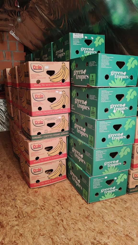 Bananendozen verhuisdozen 80 tal, Ophalen, Zo goed als nieuw, Doos