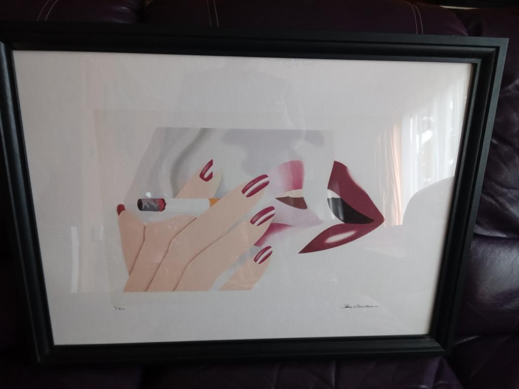 Lithografie „Smoker” van Tom Wesselmann, Ophalen