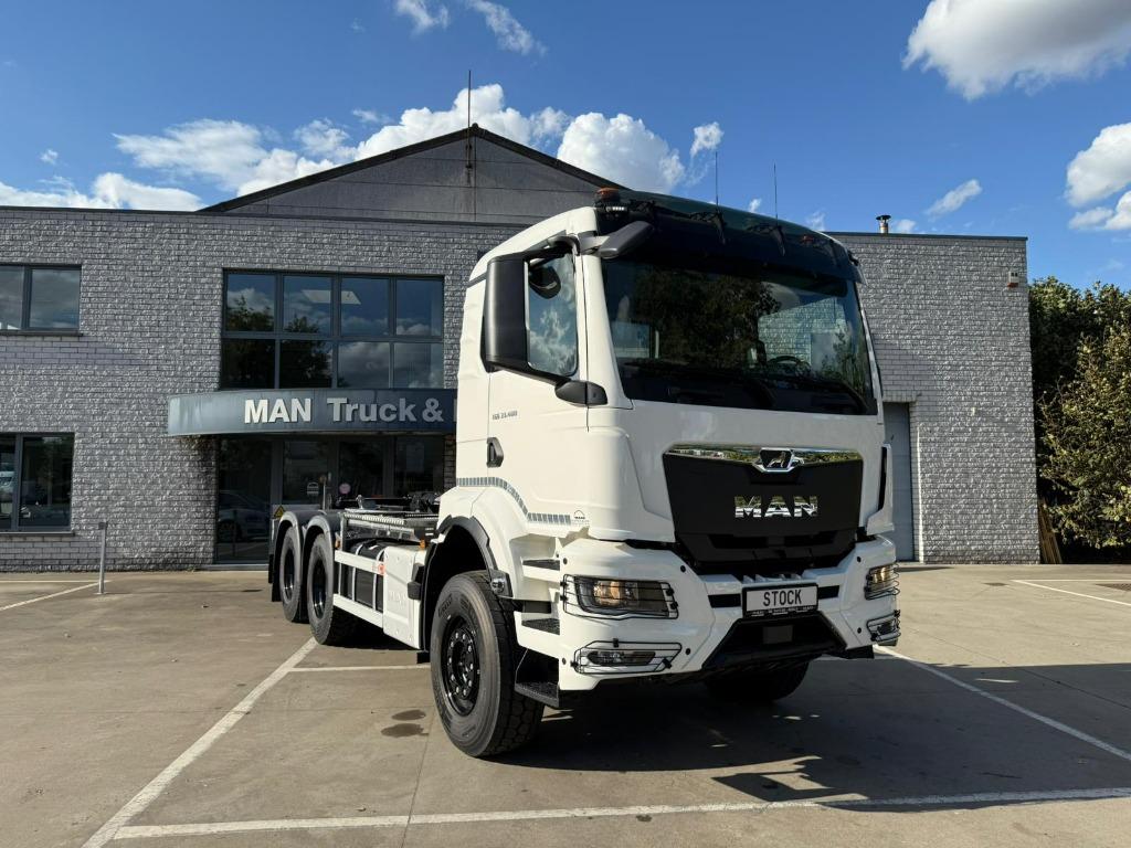 MAN TGS 33.480 6x4 BL SA MET HAAK SYSTEEM AJK HL20 5730 DS29, Automaat, MAN, Wit, Bedrijf