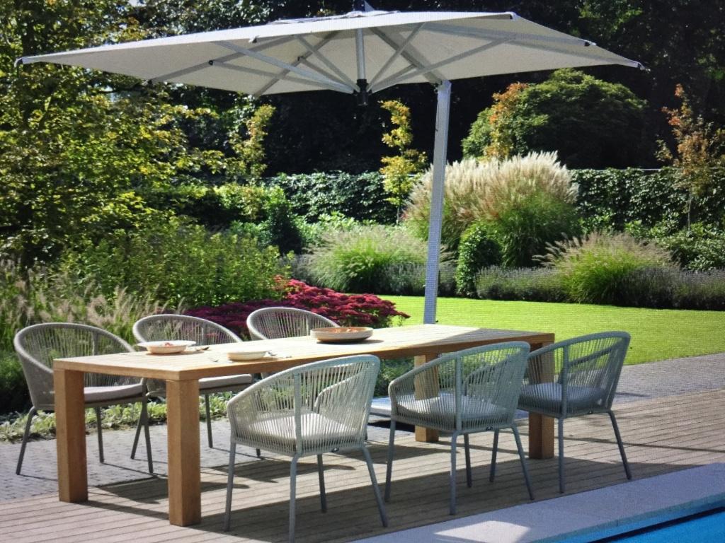 Parasol BOREK - ISCHIA zweefparasol - NIEUW!, Tuin en Terras, Ophalen, Verstelbaar, Nieuw, Zweefparasol