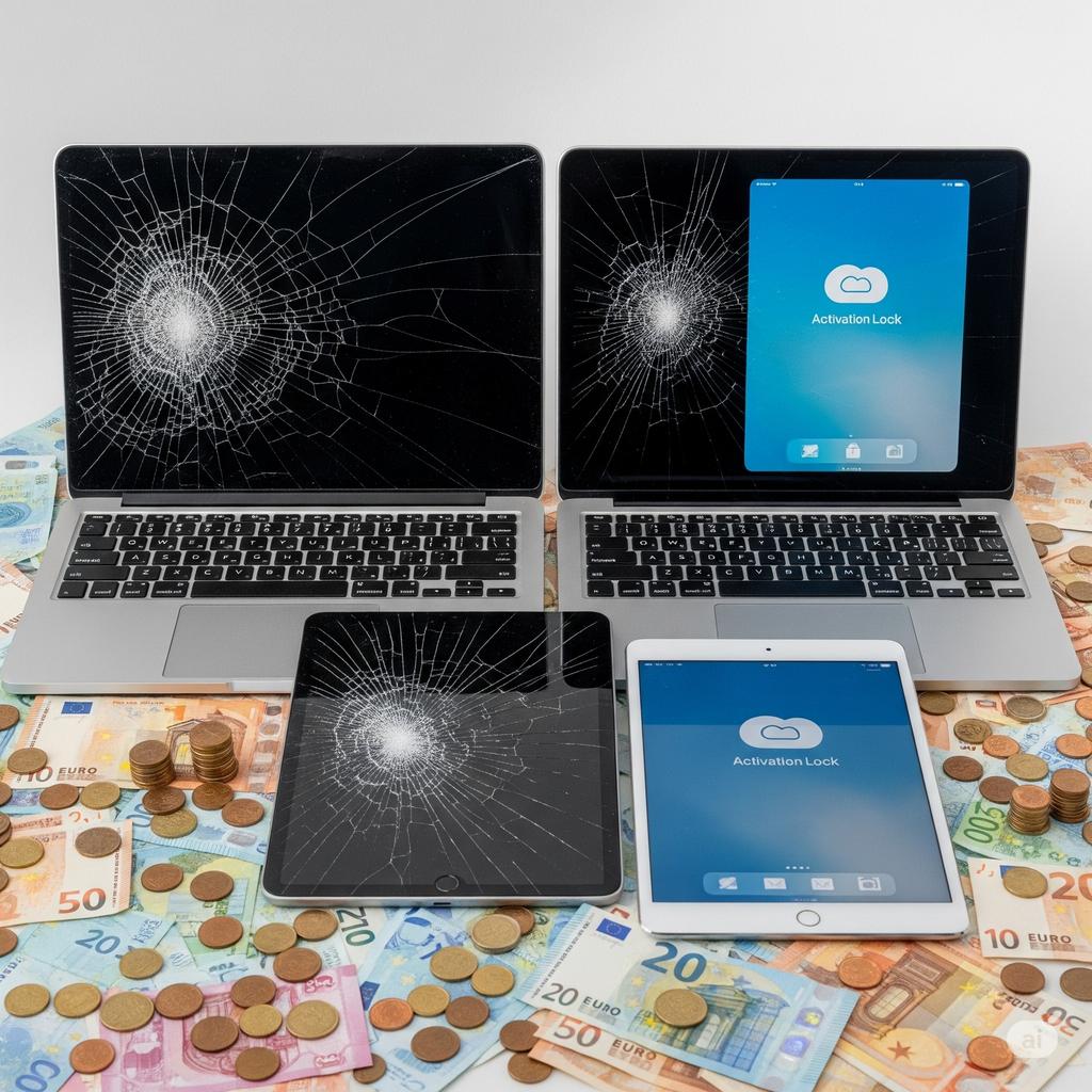 IK KOOP JE VERGRENDELDE, KAPOTTE, ICLOUD IPAD PROS, Computers en Software, Apple iPads, Ophalen, Zo goed als nieuw