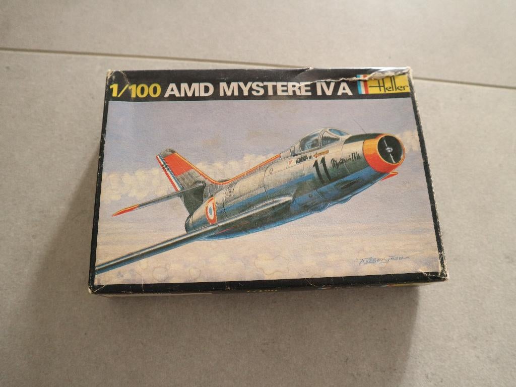 Heller AMD Mystere 5, Hobby en Vrije tijd, Modelbouw | Vliegtuigen en Helikopters, 1:72 tot 1:144, Ophalen of Verzenden, Zo goed als nieuw