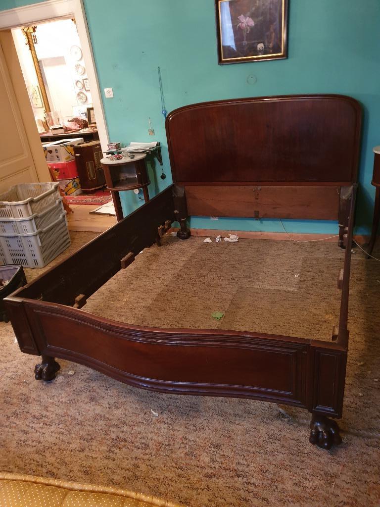Chippendale bed + 4 stoelen meubels slaapkamer stoel antiek, Ophalen