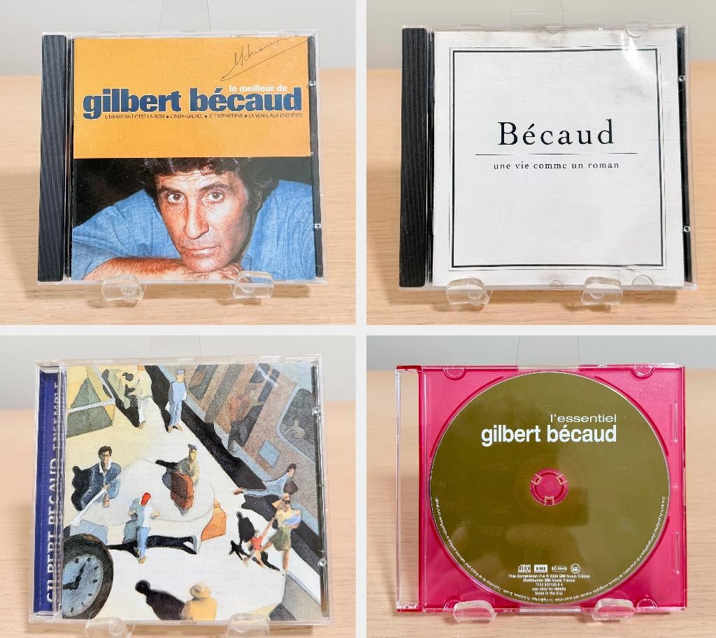 4 x cd Gilbert Becaud / Ensemble + Le meilleur + L'essentiel, Enlèvement ou Envoi, Utilisé