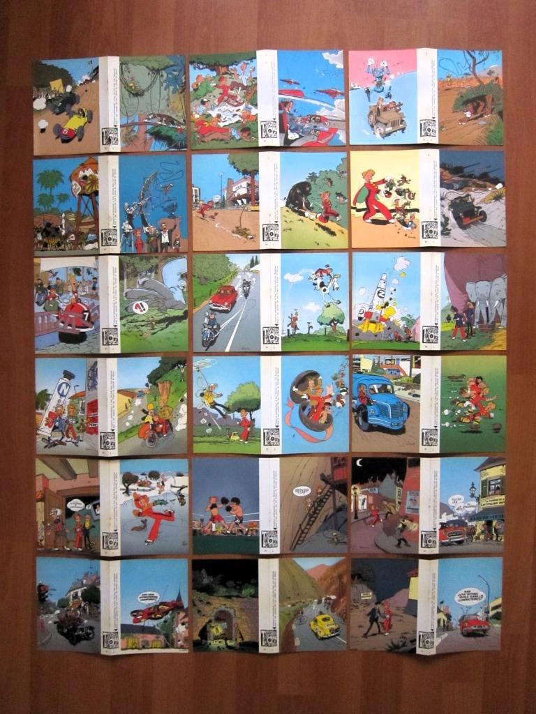 36 cartes postales Franquin (Hebdos 2448 à 2483) 1985, Plusieurs BD, Enlèvement ou Envoi, Comme neuf, Franquin