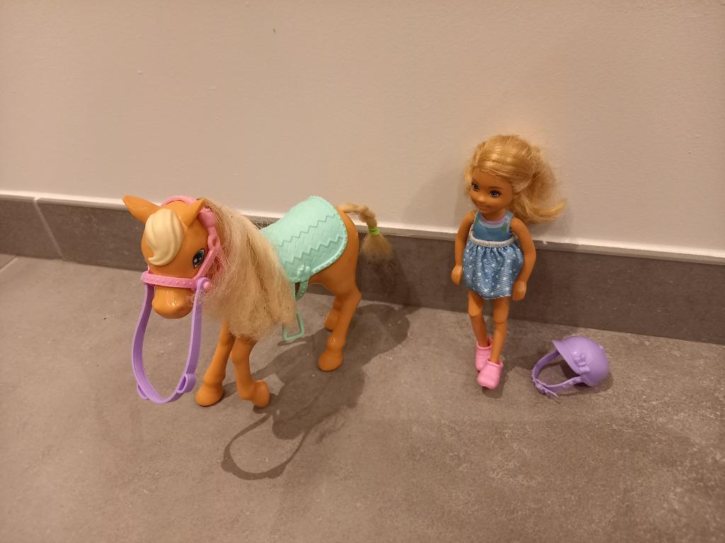 Barbie chelsea met pony, Ophalen of Verzenden, Barbie