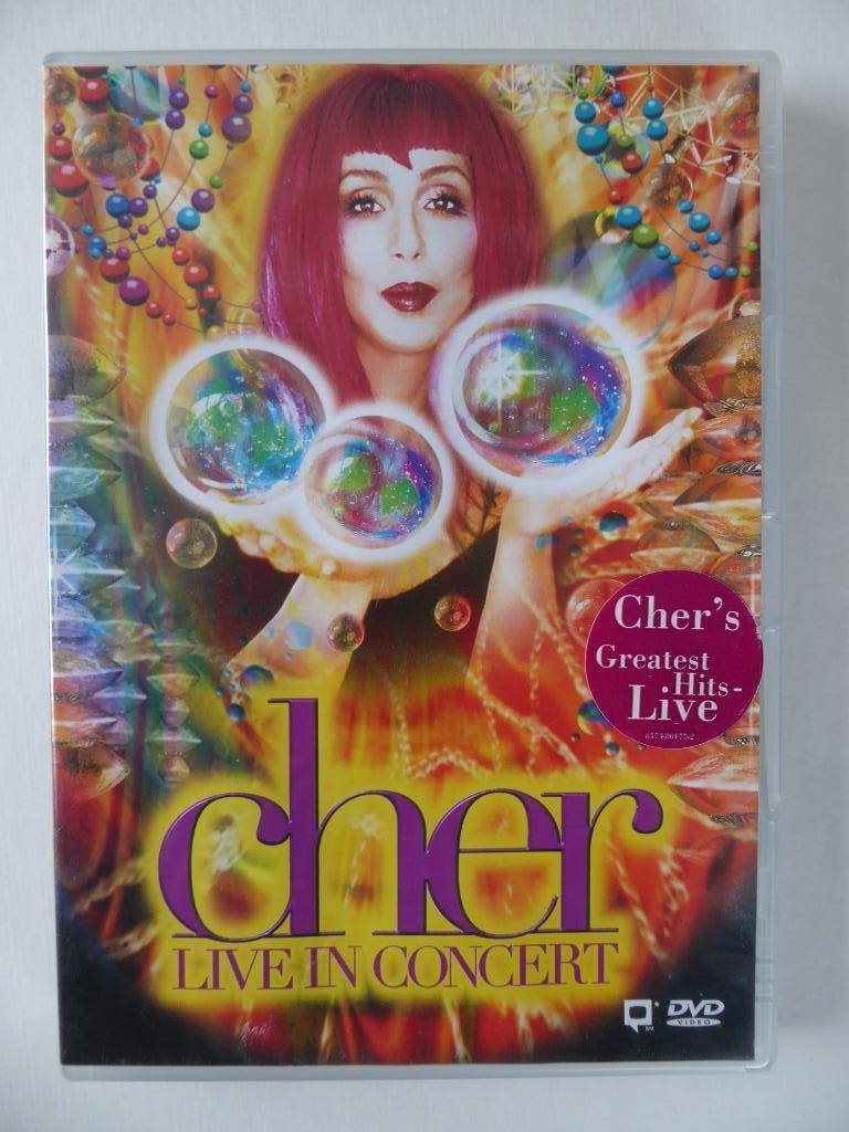 CHER : LIVE IN CONCERT/GREATEST HITS LIVE (LIVE DVD), Alle leeftijden, Ophalen of Verzenden, Zo goed als nieuw, Muziek en Concerten
