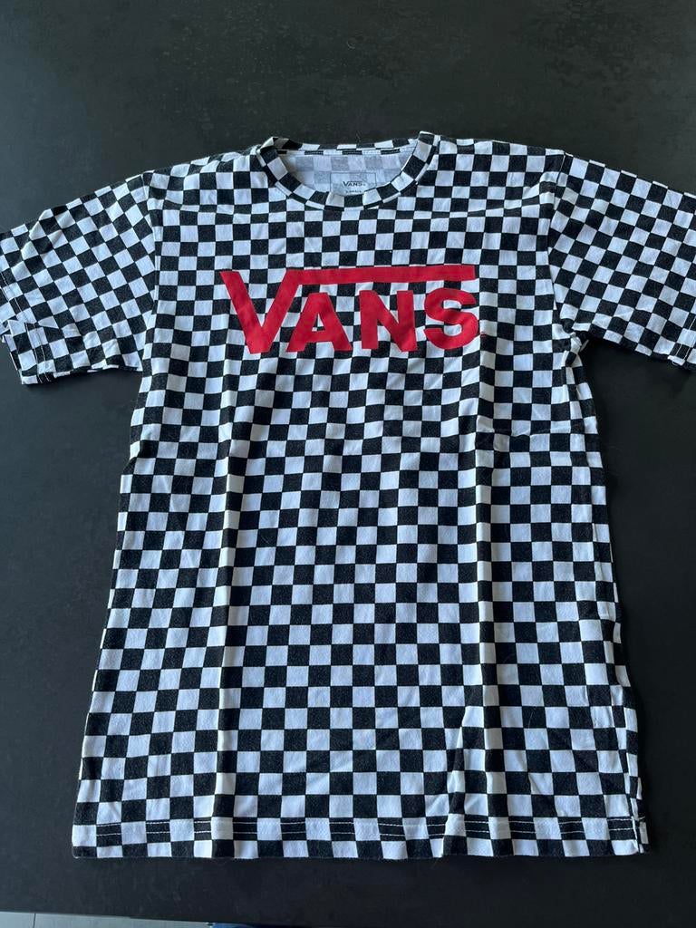 Van’s zwart witte Tshirt. maat x-small. Zeer goede staat., Vêtements | Hommes, T-shirts, Enlèvement ou Envoi, Porté, Vans, Taille 46 (S) ou plus petite