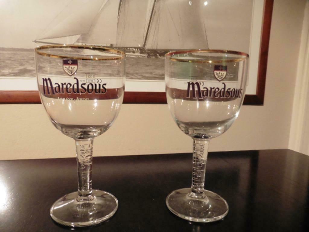 Maredsous glas, Verzamelen, Ophalen of Verzenden, Zo goed als nieuw, Bierglas