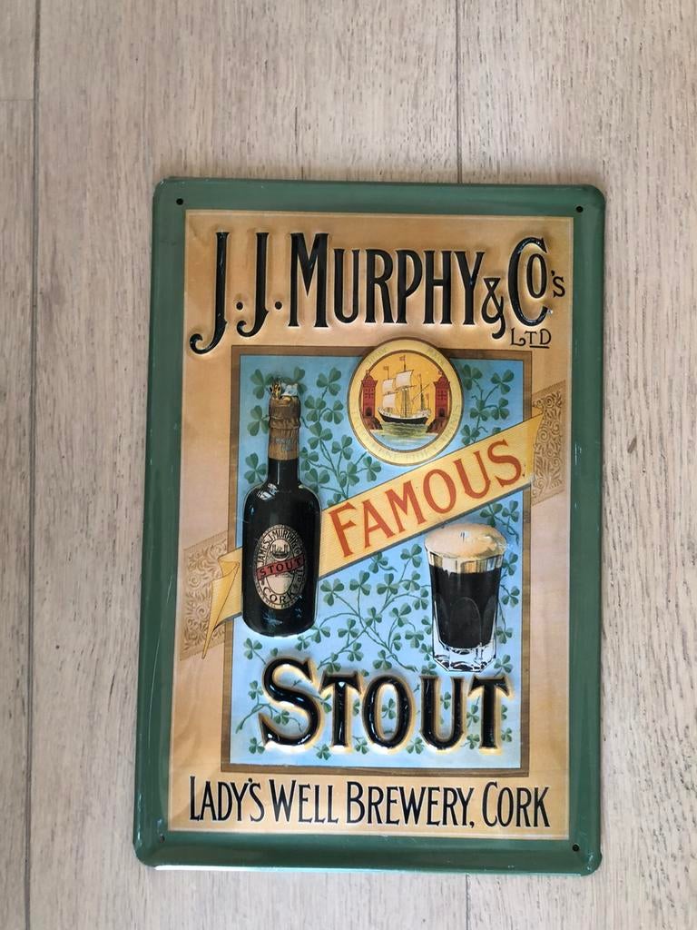Panneau publicitaire JJ Murphy&Co, Enlèvement, Comme neuf, Panneau publicitaire