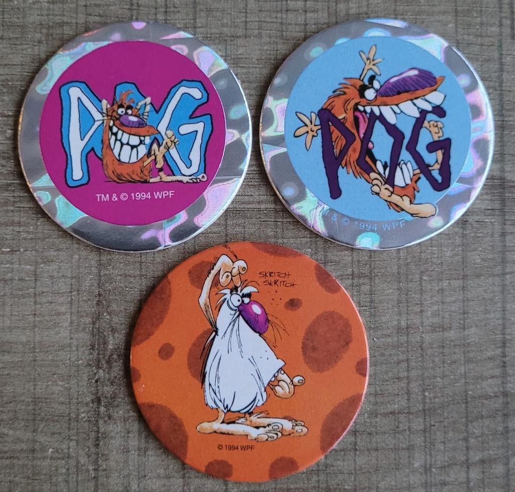 3 POG's: Pogman (C&A), Ophalen of Verzenden, Losse flippo's