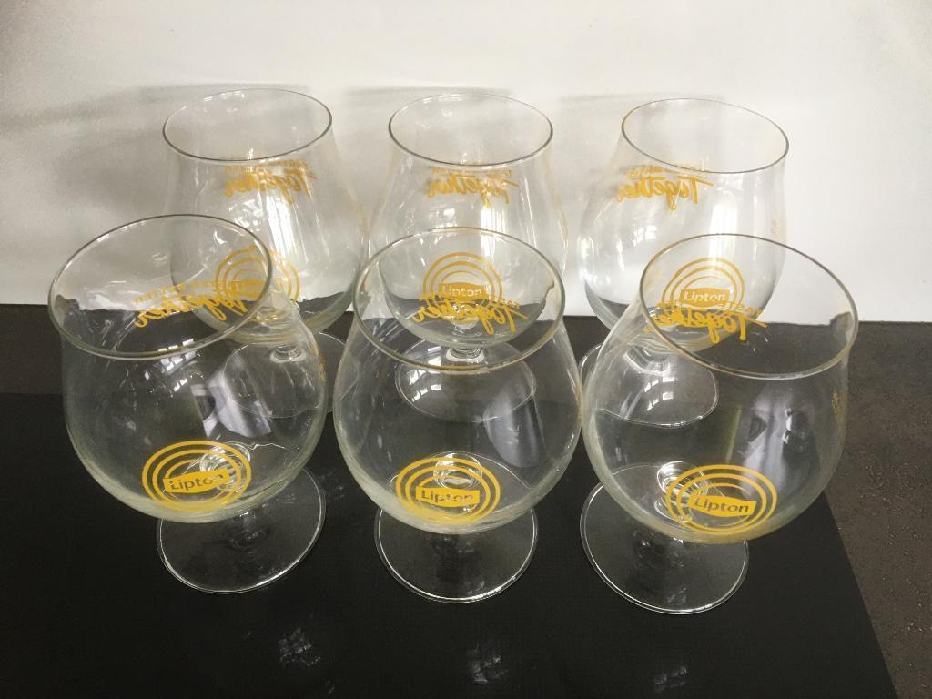 Zes Lipton Ice tea glazen - Nieuw, Verzamelen, Ophalen, Nieuw