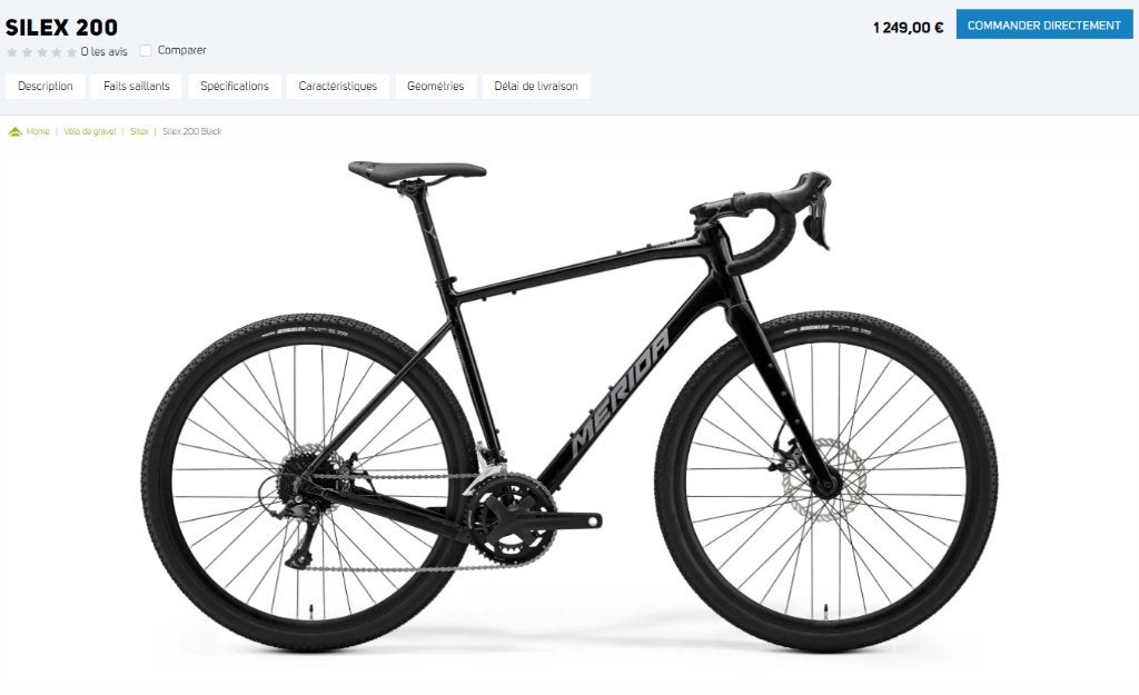 VELO GRAVEL NEUF, Neuf, Merida, Enlèvement, 53 à 57 cm