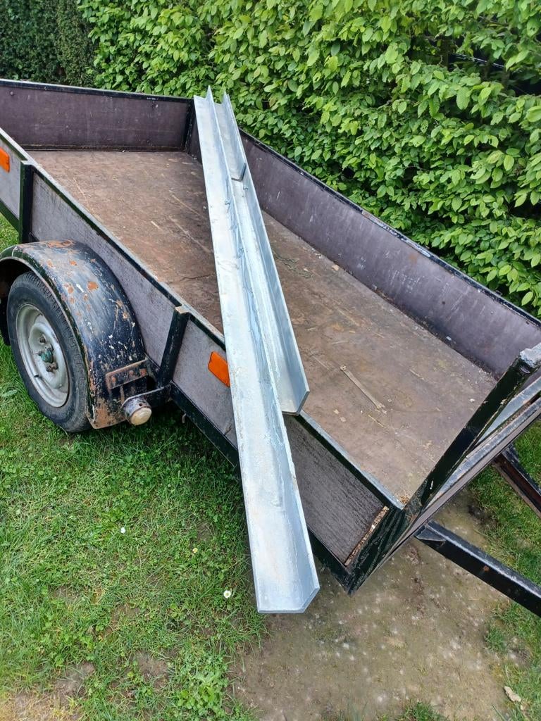 3 x stalen gegalvaniseerd latei of hoekprofiel. 301, 248 & 1, Ophalen, Zo goed als nieuw