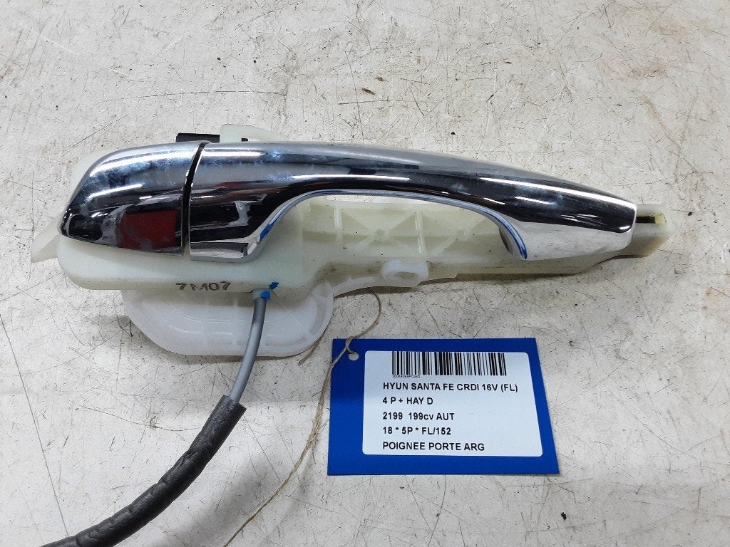 POIGNEE EXTERIEURE ARRIÈRE GAUCHE Santa Fe III (DM), Utilisé, Arrière, Hyundai