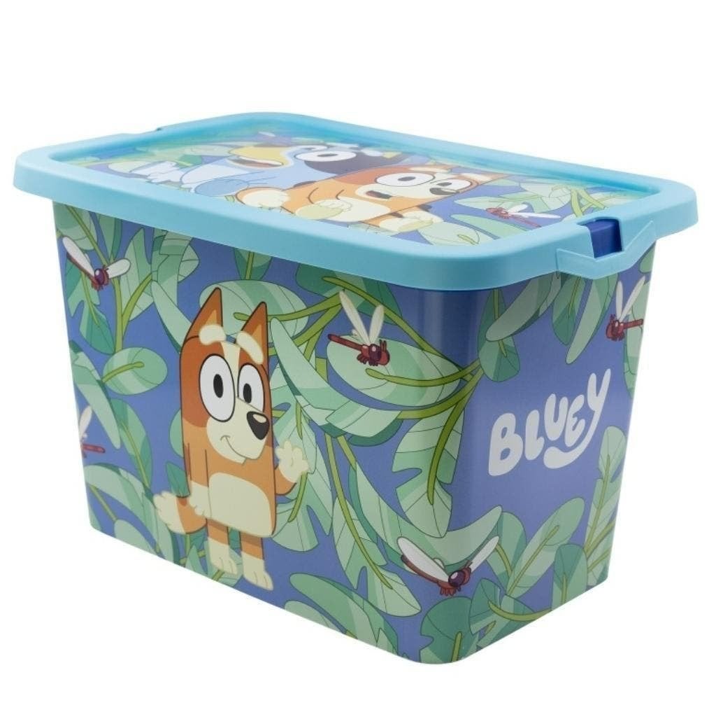 Bluey Opbergbox 7 Liter Opbergdoos - Klikbox - Speelgoedbox, Neuf, Enlèvement ou Envoi, Multicolore, Autres types