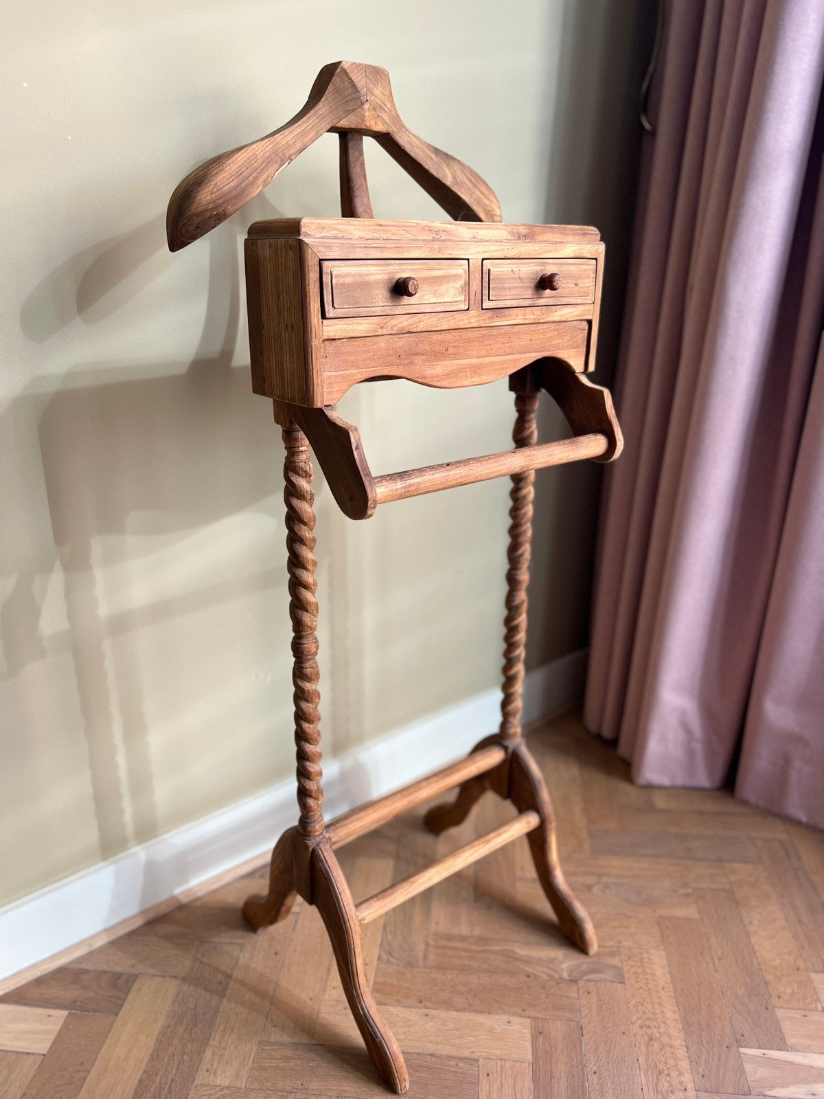 Dressboy in massief mahonie hout, Ophalen, Zo goed als nieuw, Hout