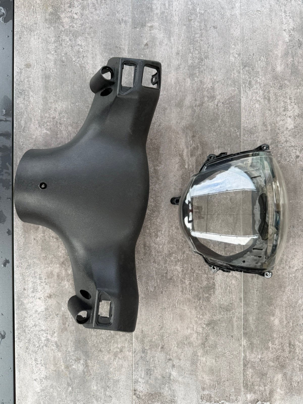 Piaggio zip stuurkap + koplamp/teller glas, Motoren, Ophalen