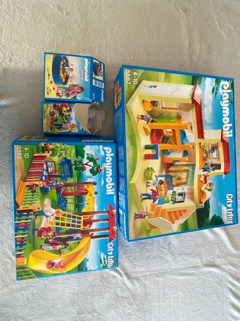 Playmobil - 5567 5568 5572 5573, Ophalen, Zo goed als nieuw, City life, Complete set