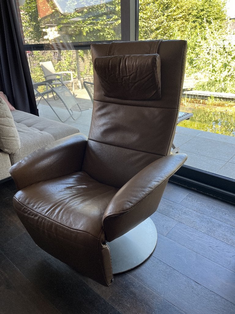 Jori felini relax zetel, Huis en Inrichting, Fauteuils, Ophalen, Gebruikt, Leer