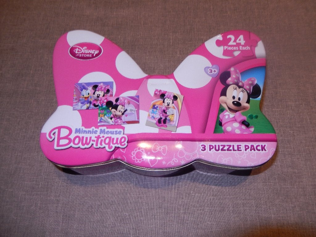 Minnie Mouse puzzel 3st, Enlèvement ou Envoi, 10 à 50 pièces, Comme neuf