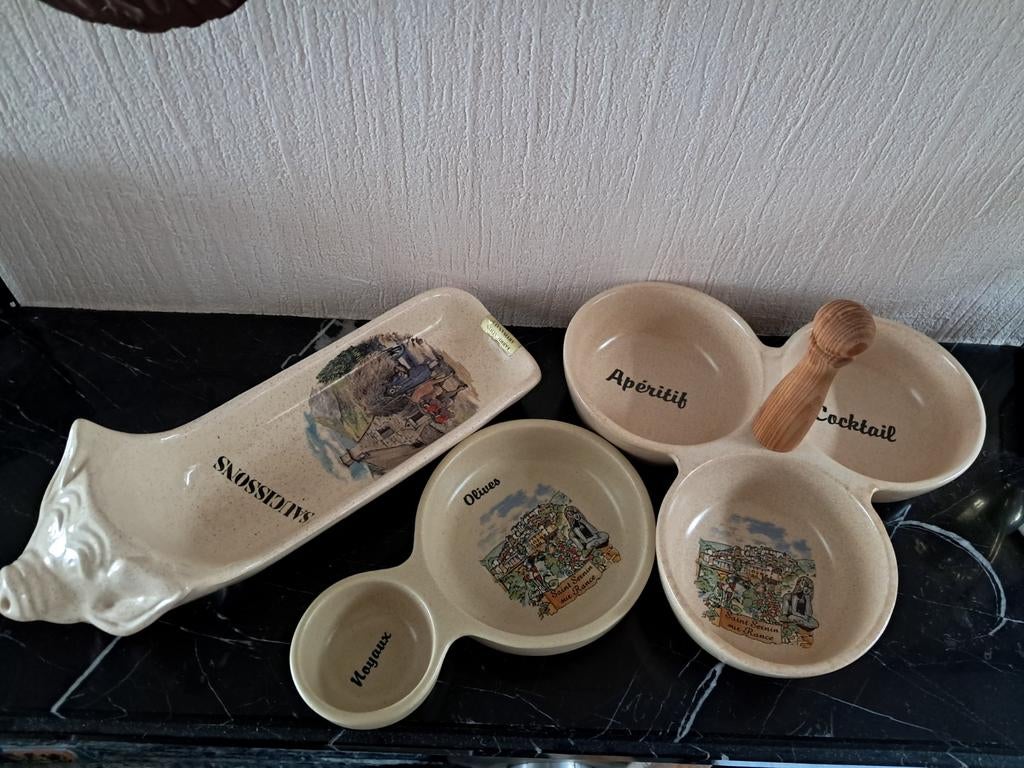 Diverse aperoschaaltjes, Ophalen
