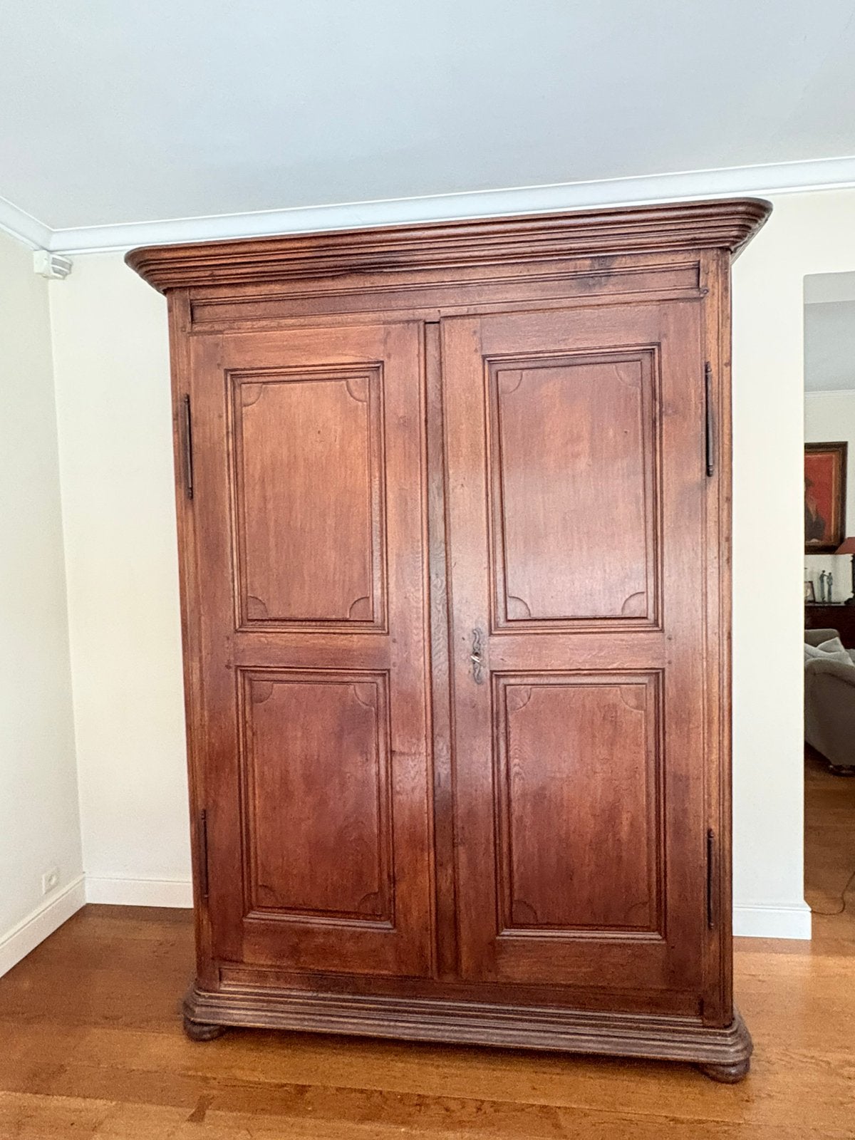 Belle armoire à linge en chêne du 18/XIXe siècle., Enlèvement