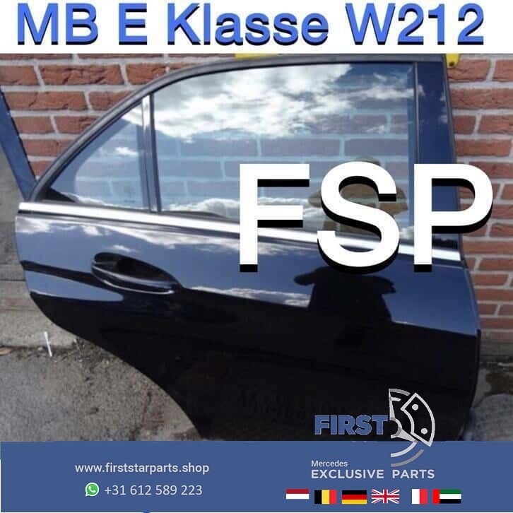 W212 complete deur links rechts voor Mercedes E Klasse zwart, Utilisé, Porte, -, -
