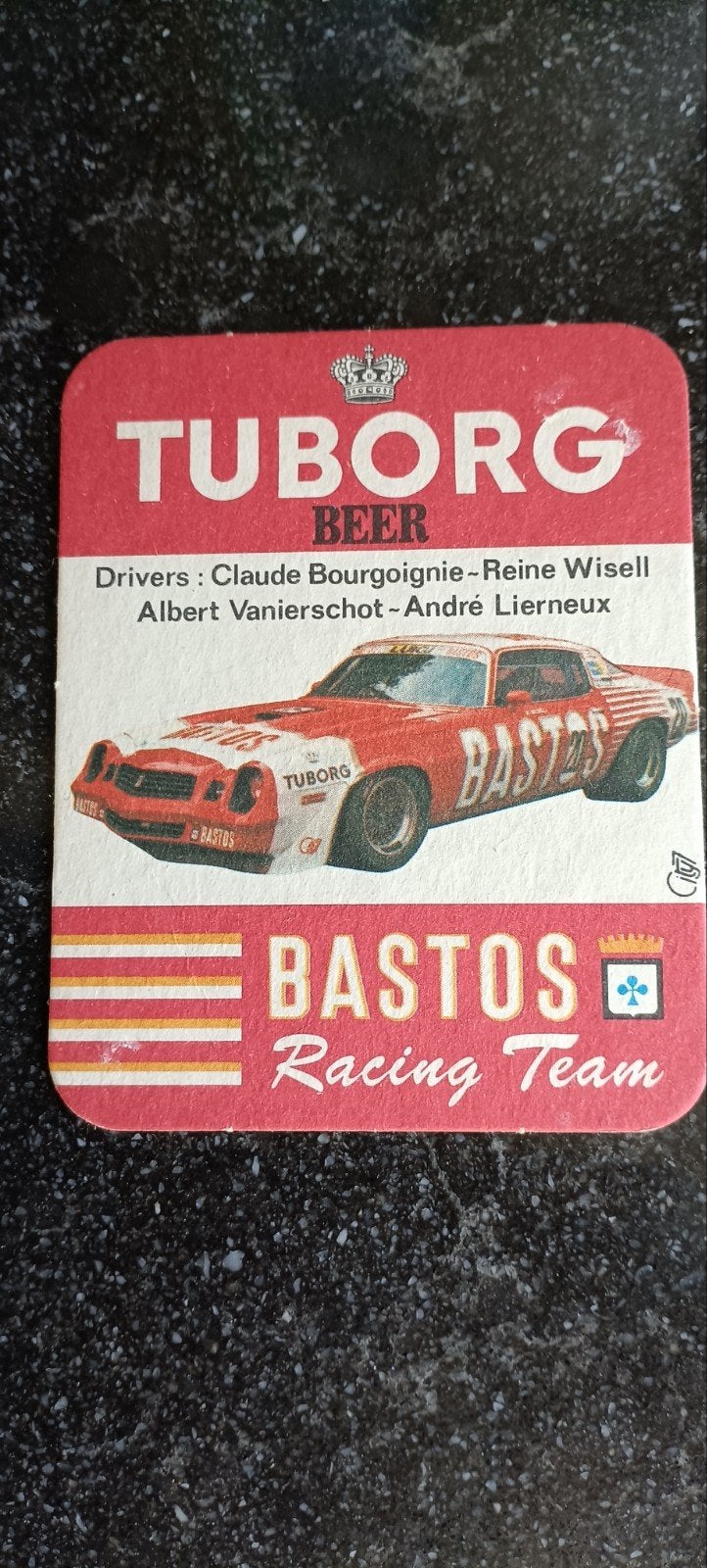 oud bierviltje tuborg 1980 camaro 24 uur Francochamps, Enlèvement ou Envoi